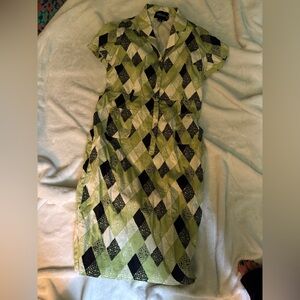 Collectif Atomic button-down wiggle dress